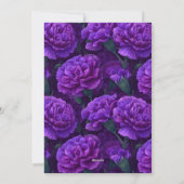 Unique Carnation Floral Kids’ Birthday Einladung (Rückseite)