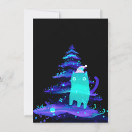 Unique Cat Christmas Cards Feiertagskarte