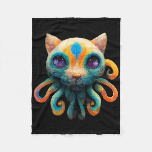Unique Cat Octopus Genetik - zu Halloween tragen Fleecedecke