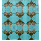 Unique Cat Pattern Duschvorhang (Vorderseite)