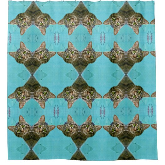 Unique Cat Pattern Duschvorhang (Vorderseite)