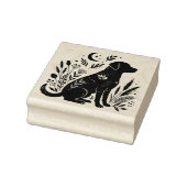 Unique Celestial Black Lab Botanical Art Stamp Gummistempel (Stempel)