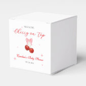 Unique Cherry auf Top Baby Dusche Geschenkschachtel (Vorderseite)