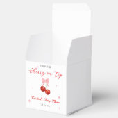 Unique Cherry auf Top Baby Dusche Geschenkschachtel (Geöffnet)