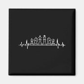 Unique Chess Themed For Men Women Chess Player Che Magnet (Vorne)