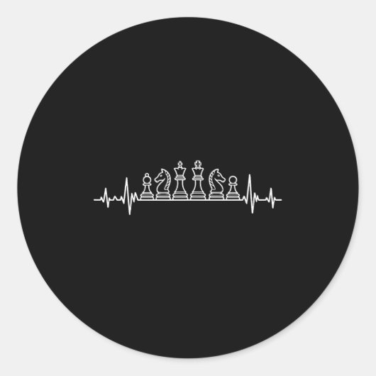 Unique Chess Themed For Men Women Chess Player Che Runder Aufkleber (Vorderseite)