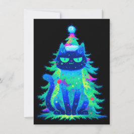 Unique Christmas Cards with Cats Feiertagskarte