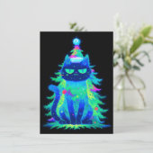Unique Christmas Cards with Cats Feiertagskarte (Stehend Vorderseite)