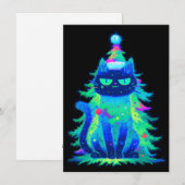 Unique Christmas Cards with Cats Feiertagskarte (Vorne/Hinten)