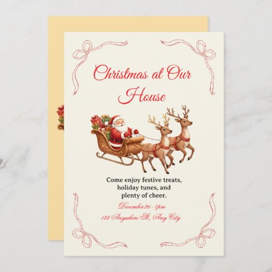 Unique Christmas Invitation Designs – Creativity Einladung (Vorne/Hinten)