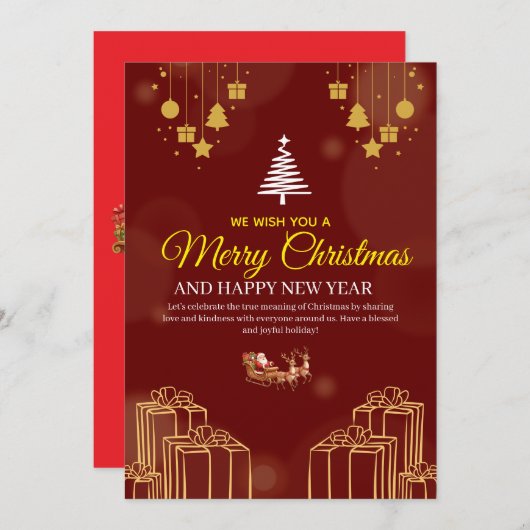 Unique Christmas Invitation Designs – Creativity Einladung (Vorne/Hinten)