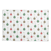 Unique Christmas Ornament Baubles Pattern Kissenbezug (Rückseite)