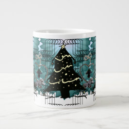 Unique Christmas Tree Modern Holiday Design Jumbo-Tasse