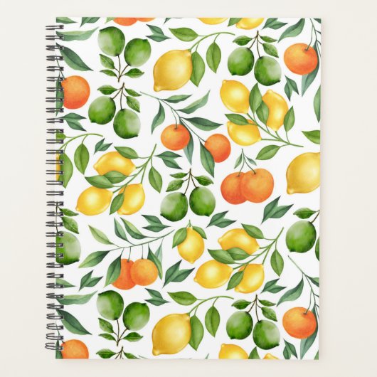 Unique Citrus Fruit Planner Journal Planer (Vorderseite)