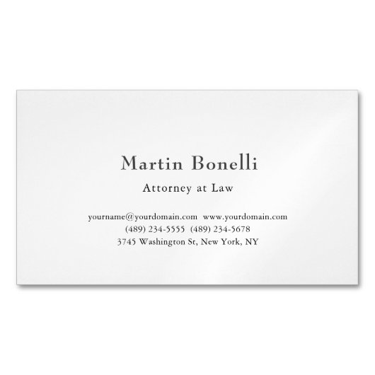 Unique Classical Personalized Custom Magnetische Visitenkarte (Vorderseite)