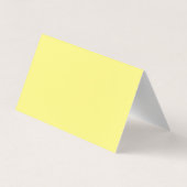 Unique Classical Simple Light Yellow Visitenkarten (Rückseite)