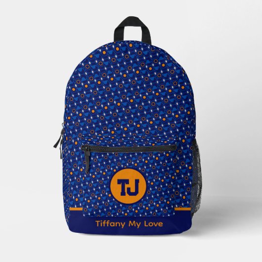 Unique Coach Name Teacher Backpack Bedruckter Rucksack (Vorderseite)
