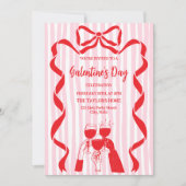 Unique Cocktail Galentine's Day Party Brunch  Einladung (Vorderseite)