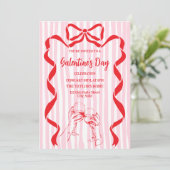 Unique Cocktail Galentine's Day Party Brunch  Einladung (Stehend Vorderseite)