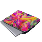 Unique Colorful Abstract Marble Liquified  Laptopschutzhülle (Vorne Knopf)