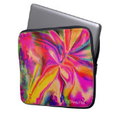 Unique Colorful Abstract Marble Liquified  Laptopschutzhülle (Vorderseite Links)