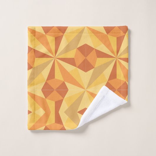 Unique Colorful Triangle Pattern Badhandtuch Set (Waschlappen)