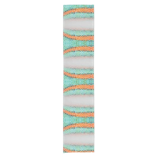 Unique Colorful Triangle Pattern Kurzer Tischläufer (Vorderseite)