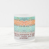 Unique Colorful Triangle Pattern & Quetoes Mattglastasse (Mittel)