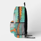 Unique Colorful Triangle Pattern & Quotes Bedruckter Rucksack (Rechts)