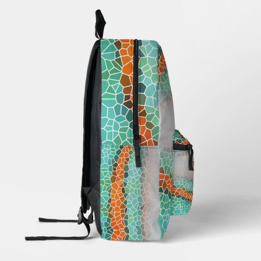 Unique Colorful Triangle Pattern & Quotes Bedruckter Rucksack (Links)