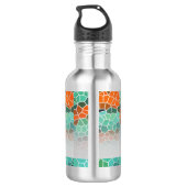 Unique Colorful Triangle Pattern & Quotes Edelstahlflasche (Rückseite)