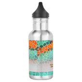 Unique Colorful Triangle Pattern & Quotes Edelstahlflasche (Links)