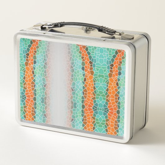 Unique Colorful Triangle Pattern & Quotes Metall Brotdose (Rückseite)