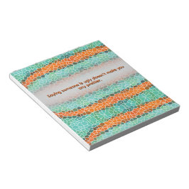 Unique Colorful Triangle Pattern & Quotes Notizblock