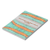 Unique Colorful Triangle Pattern & Quotes Notizblock (Rotiert)