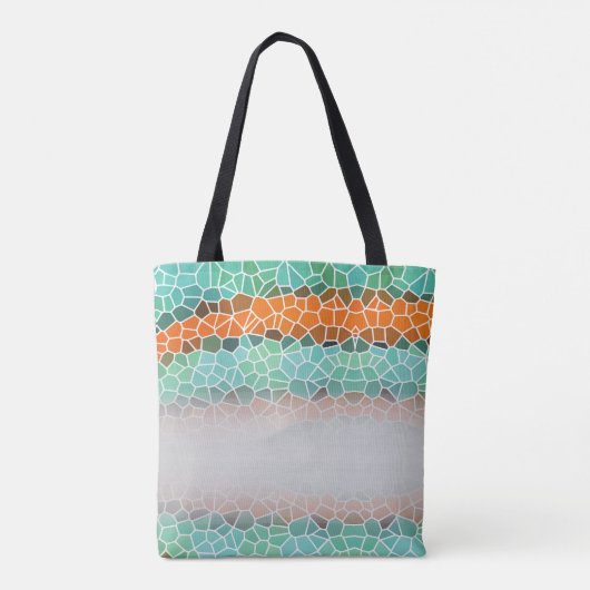 Unique Colorful Triangle Pattern & Quotes Tasche (Rückseite)