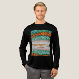 Unique Colorful Triangle Pattern & Quotes Tri-Blend Shirt