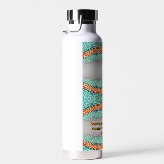 Unique Colorful Triangle Pattern & Quotes Trinkflasche (Rechts)