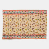 Unique combination autumn pattern Indien frame Geschirrtuch (Horizontal)