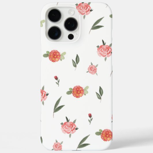Unique Custom Floral Photo Case-Mate iPhone Hülle (Rückseite)