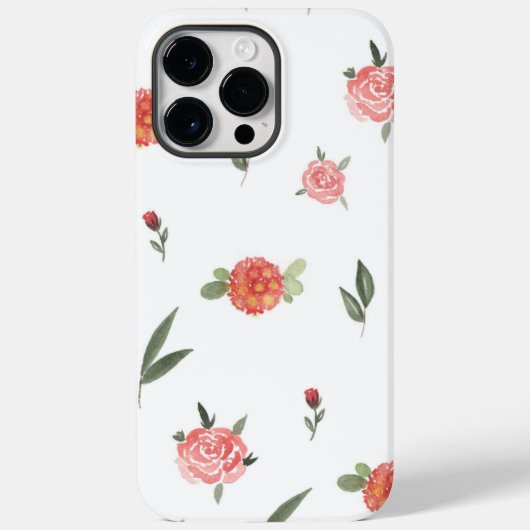Unique Custom Floral Photo Case-Mate iPhone Hülle (Rückseite)