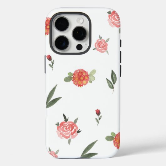 Unique Custom Floral Photo Case-Mate iPhone Hülle (Rückseite)