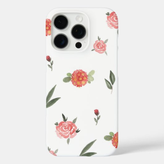 Unique Custom Floral Photo Case-Mate iPhone Hülle (Rückseite)