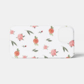 Unique Custom Floral Photo iPhone Hülle (Rückseite (Horizontal))