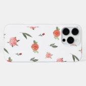 Unique Custom Floral Photo iPhone Hülle (Rückseite (Horizontal))