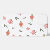 Unique Custom Floral Photo iPhone Hülle (Rückseite (Horizontal))
