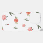 Unique Custom Floral Photo iPhone Hülle (Rückseite (Horizontal))