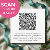 Unique Custom Photo Christmas Cards Pink Dreifach Gefaltete Urlaubskarte