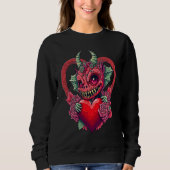 Unique Cute Devilcore Devil Core Valentines Day Sweatshirt (Vorderseite)