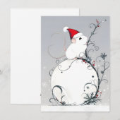 Unique Cute Mouse Christmas Cards Feiertagskarte (Vorne/Hinten)